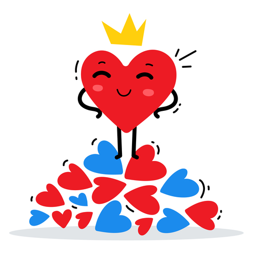 Hearts pride illustration vector