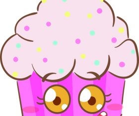 Ice cream cartoon illustration vector