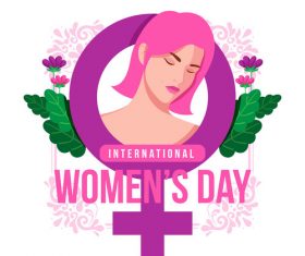 Illustration March 8 womens day vector