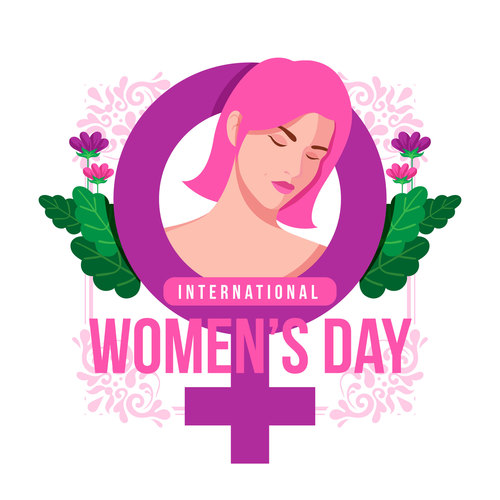 Illustration March 8 womens day vector