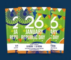 January republic day poster vector