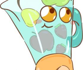 Juicer cartoon illustration vector