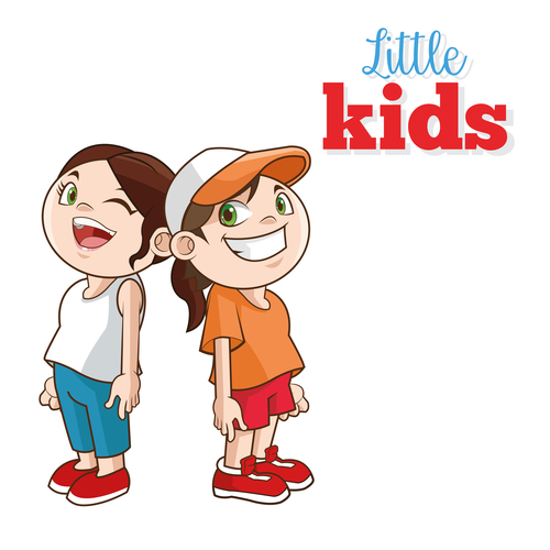 Kids cartoon character vector
