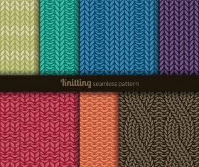 Knitted seamless pattern vector