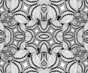 Leaf geometric pattern vector