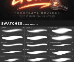 Lights Procreate Photoshop Brushes