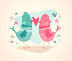 Love bird vector