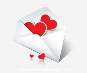 Mail to my heart valentine greeting card vector