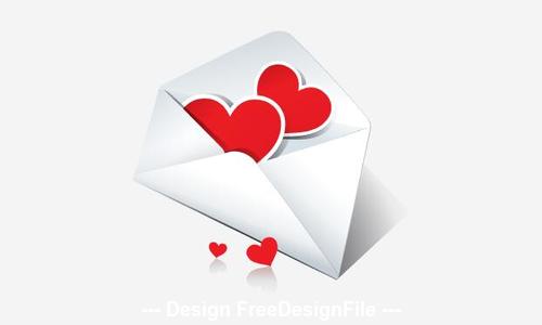 Mail to my heart valentine greeting card vector