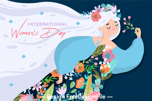 March 8 womens day illustration vector