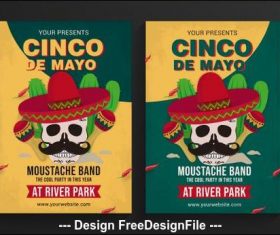 Mexican easter poster vector