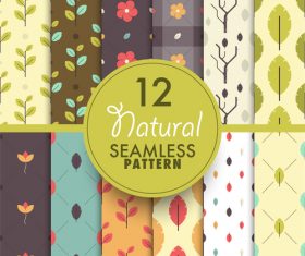 Natural seamless pattern background vector