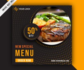 New special menu vector design template