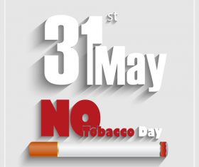 No tobacco poster on white background vector