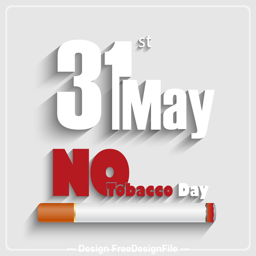 No tobacco poster on white background vector