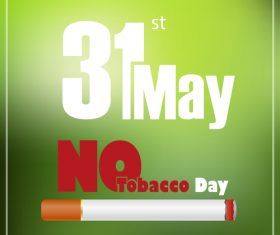 No tobacco poster vector