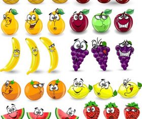 Orange etc fruit emoji cartoon icon vector