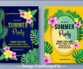 Party flyer summer vector
