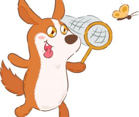 Playing animals cartoon illustration vector