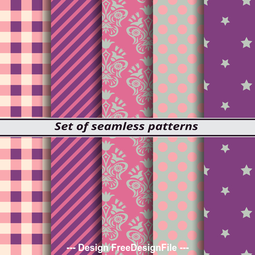 Purple background seamless pattern vector