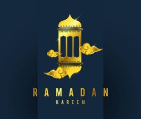 Ramadan Karrem sale background vector