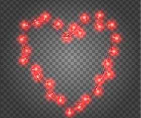 Romantic valentines day illustrations vector