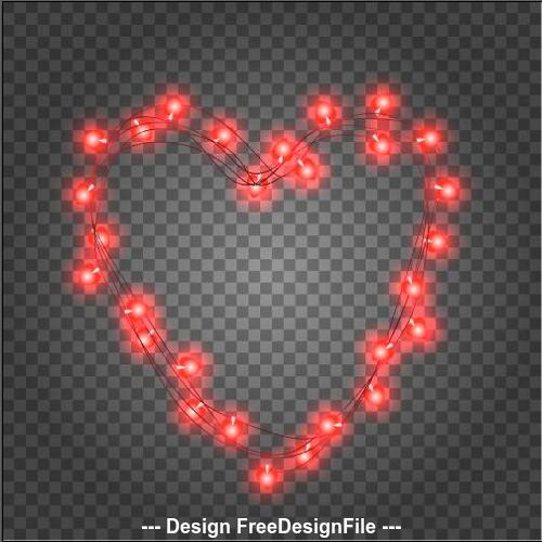 Romantic valentines day illustrations vector