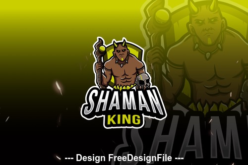 Shaman king esport logo vector