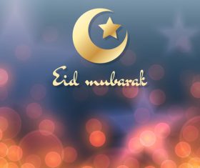 Shiny Islamic festival background vector