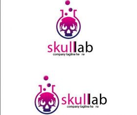 Skull Lab Logo vector