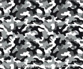 Snow camouflage seamless pattern vector