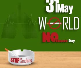Stop smoking poster vector