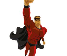 Super man cartoon illustration vector