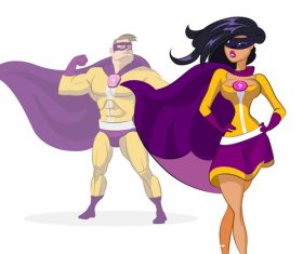 Superman cartoon character vector