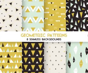Triangles seamless pattern vector