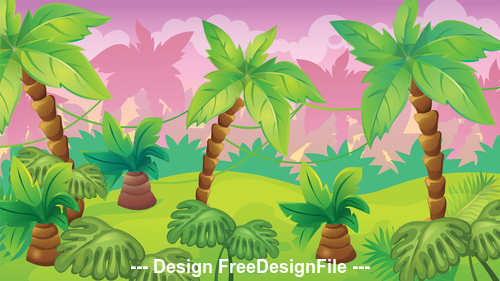 Tropical plant illustration vector