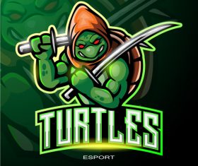 Turtles logo vector