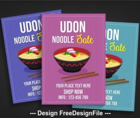 Udon poster vector