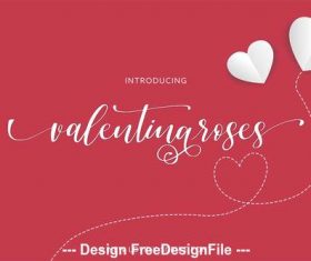Valentina roses font