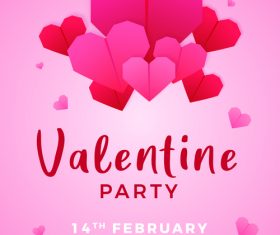 Valentine party vector