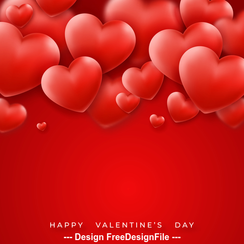 Valentines day card vector