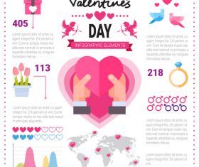 Valentines day element vector