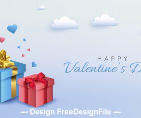 Valentines day gift vector