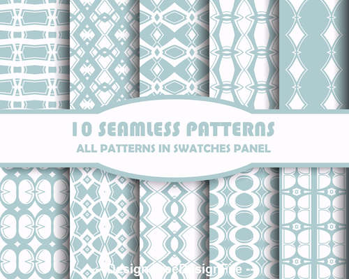 Various rhombus seamless patterns vector