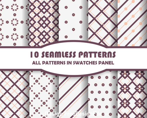 White background seamless pattern vector