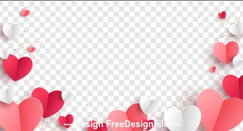 White checkered background Valentines day template vector