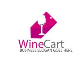 Wine Cart Logo vector