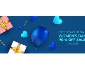 Woman day discount sale vector