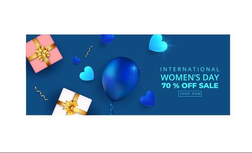 Woman day discount sale vector