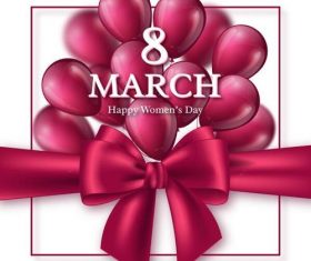 Woman day greeting card vector